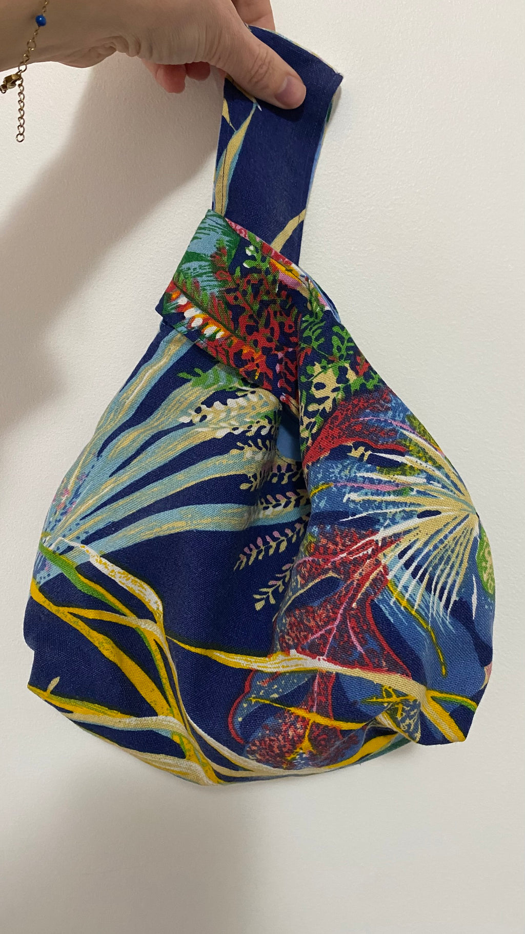 Sadie Knot Bag - Tropic Collection - Multi Blue/ Green