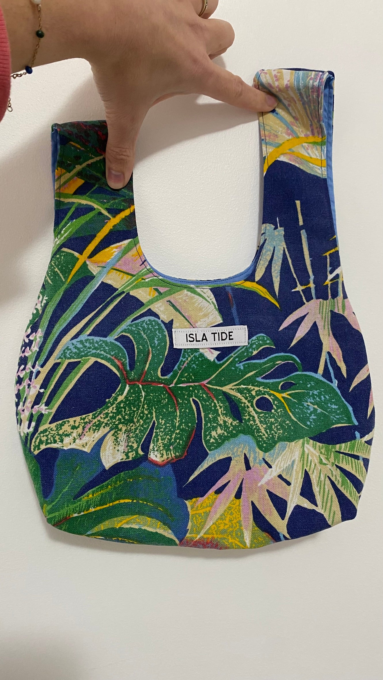 Sadie Knot Bag - Tropic Collection - Multi Blue/ Green