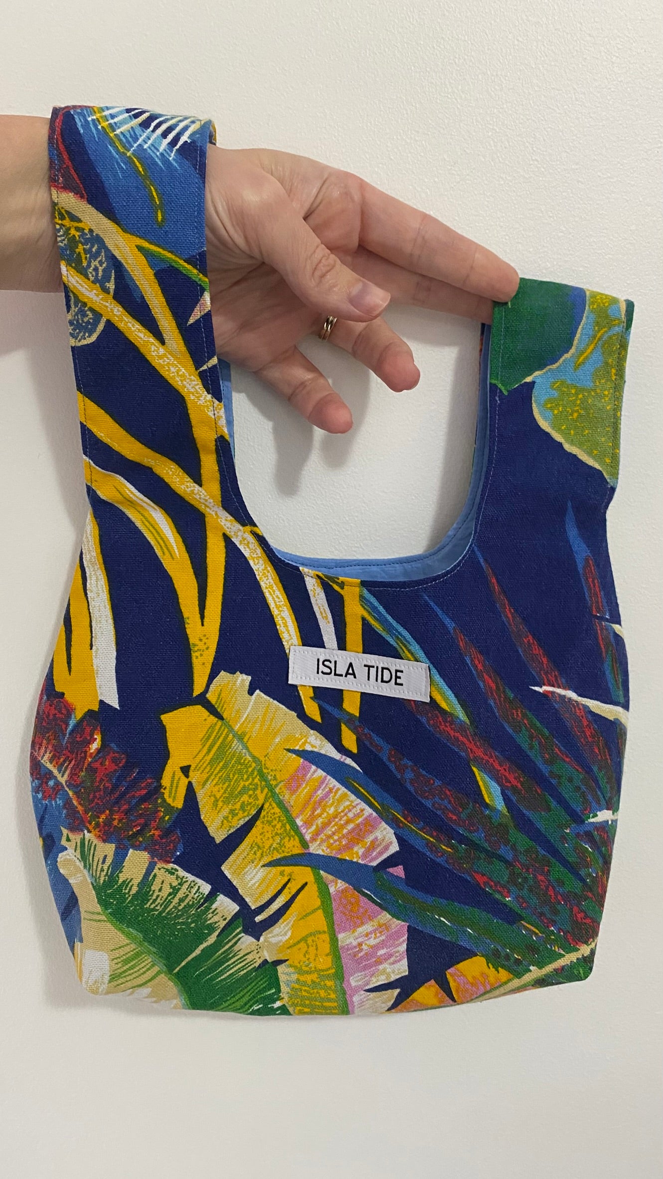 Sadie Knot Bag - Tropic Collection - Multicolour Blue/Yellow