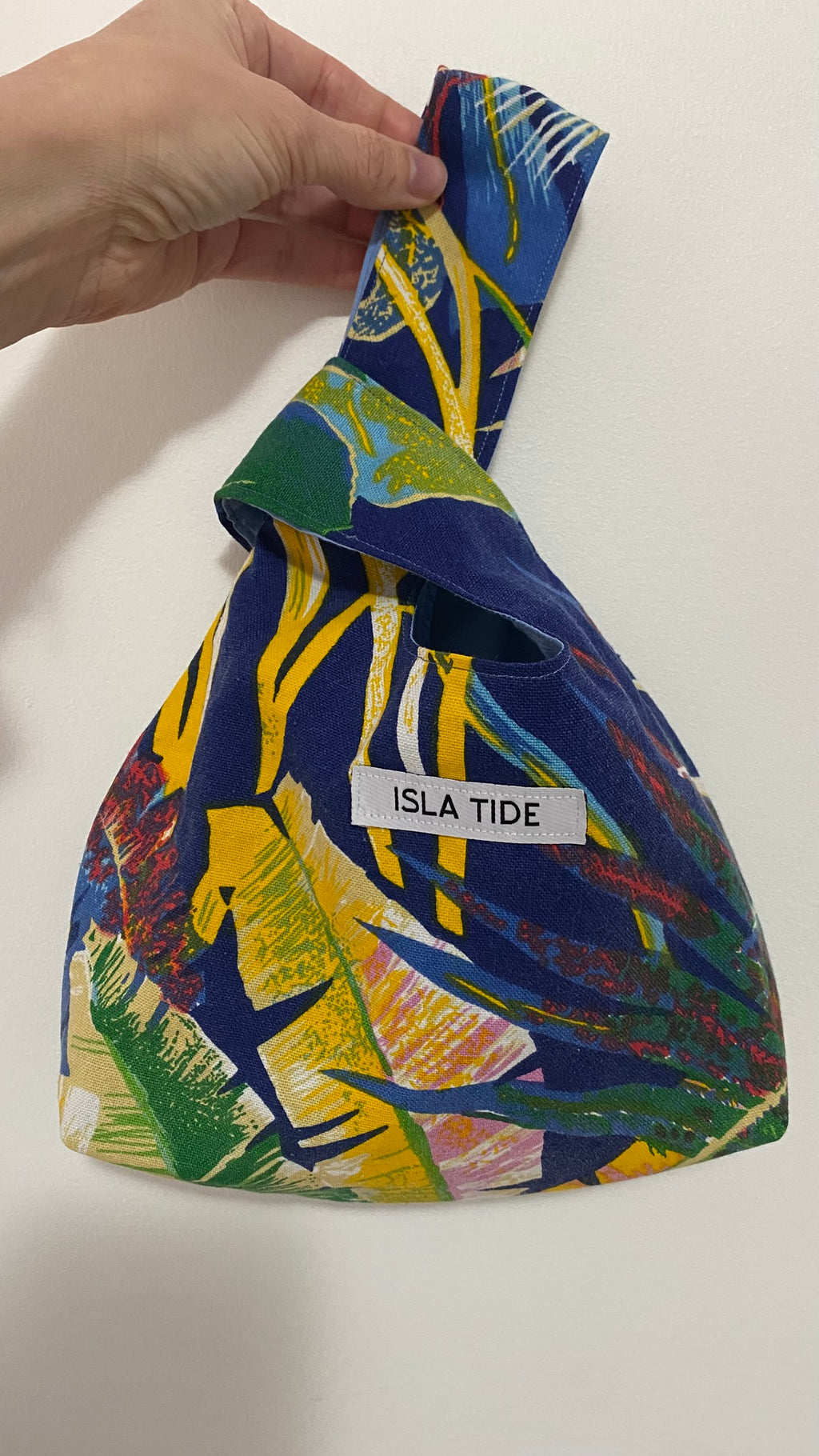 Sadie Knot Bag - Tropic Collection - Multicolour Blue/Yellow