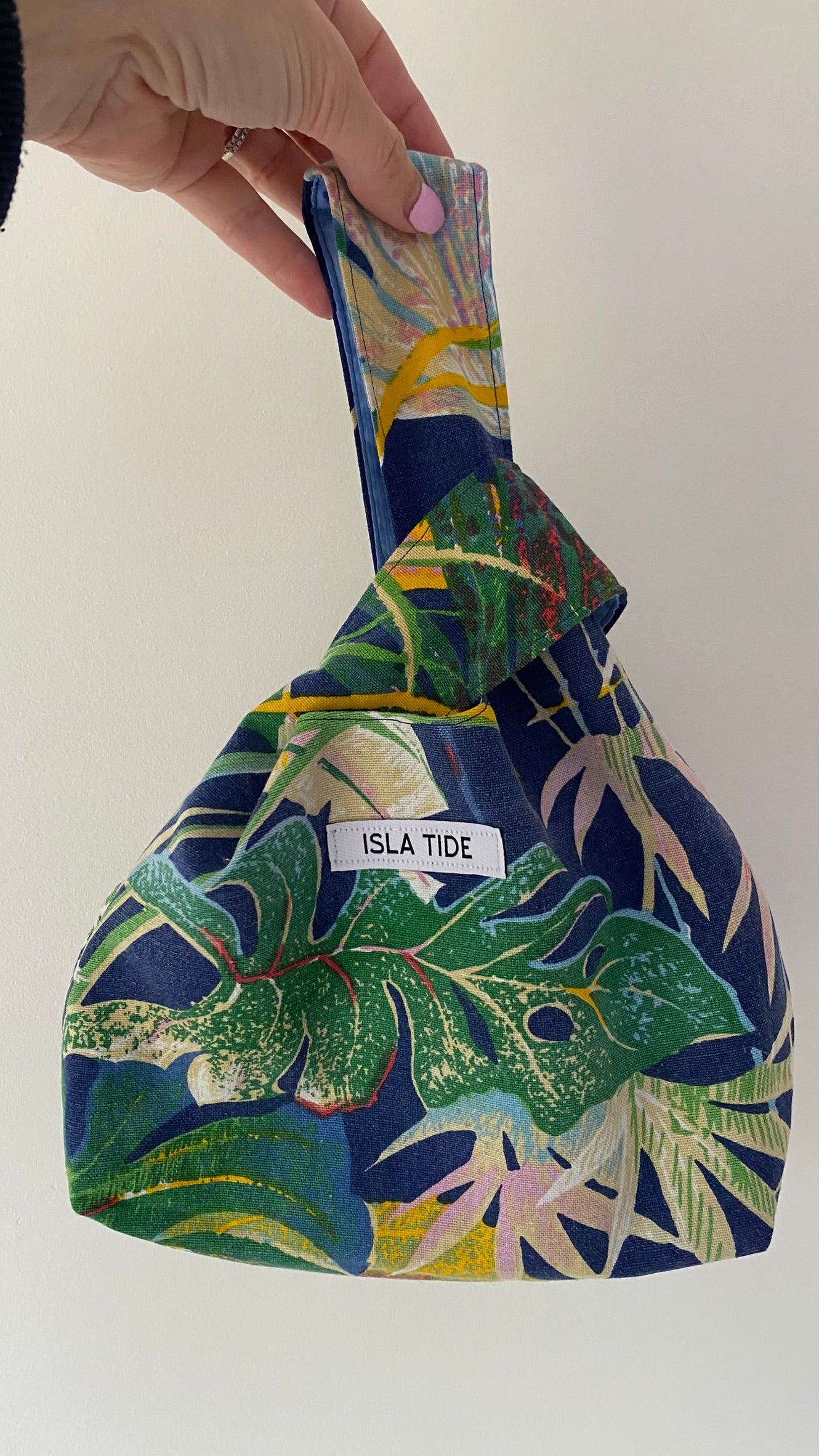 Sadie Knot Bag - Tropic Collection - Multi Blue/ Green